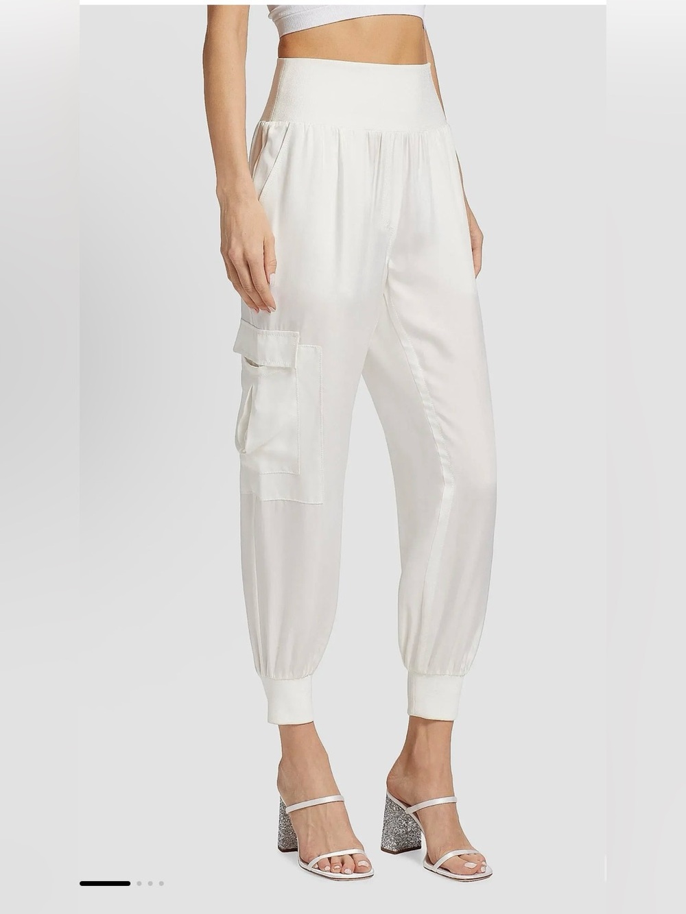 cinq a sept Giles Twill Cargo Joggers Size M $265 - Picture 3 of 9
